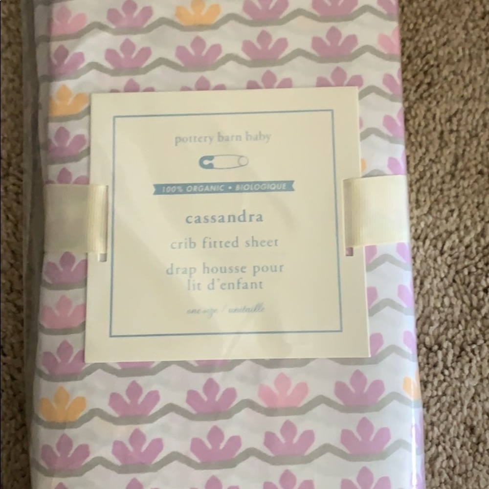 Pottery Barn fitted crib sheet